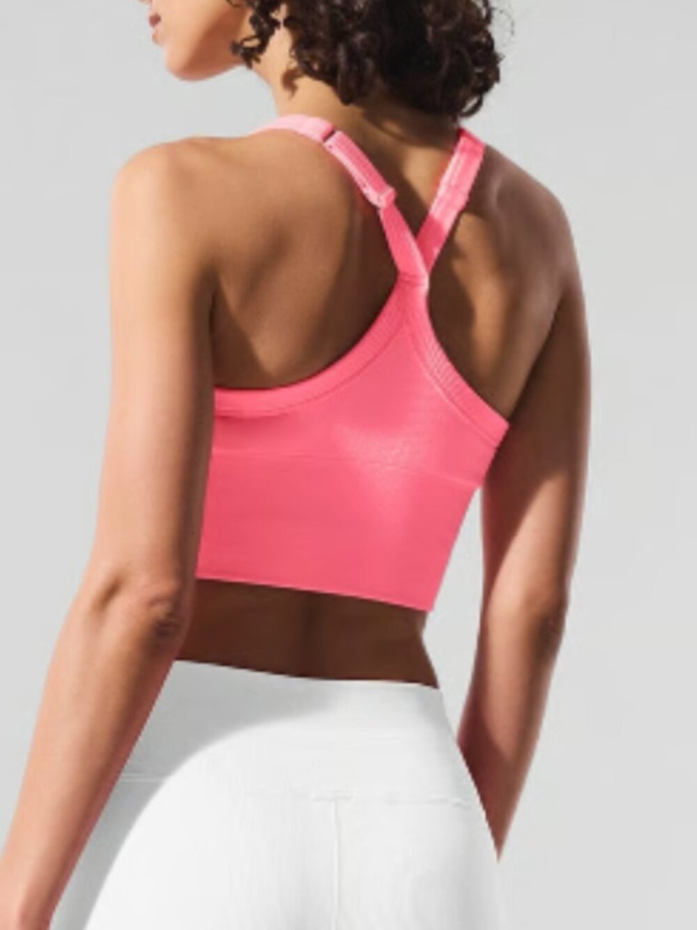 Alo Seamless Ribbed Favorite Bra Tank - Picture 3 of 8